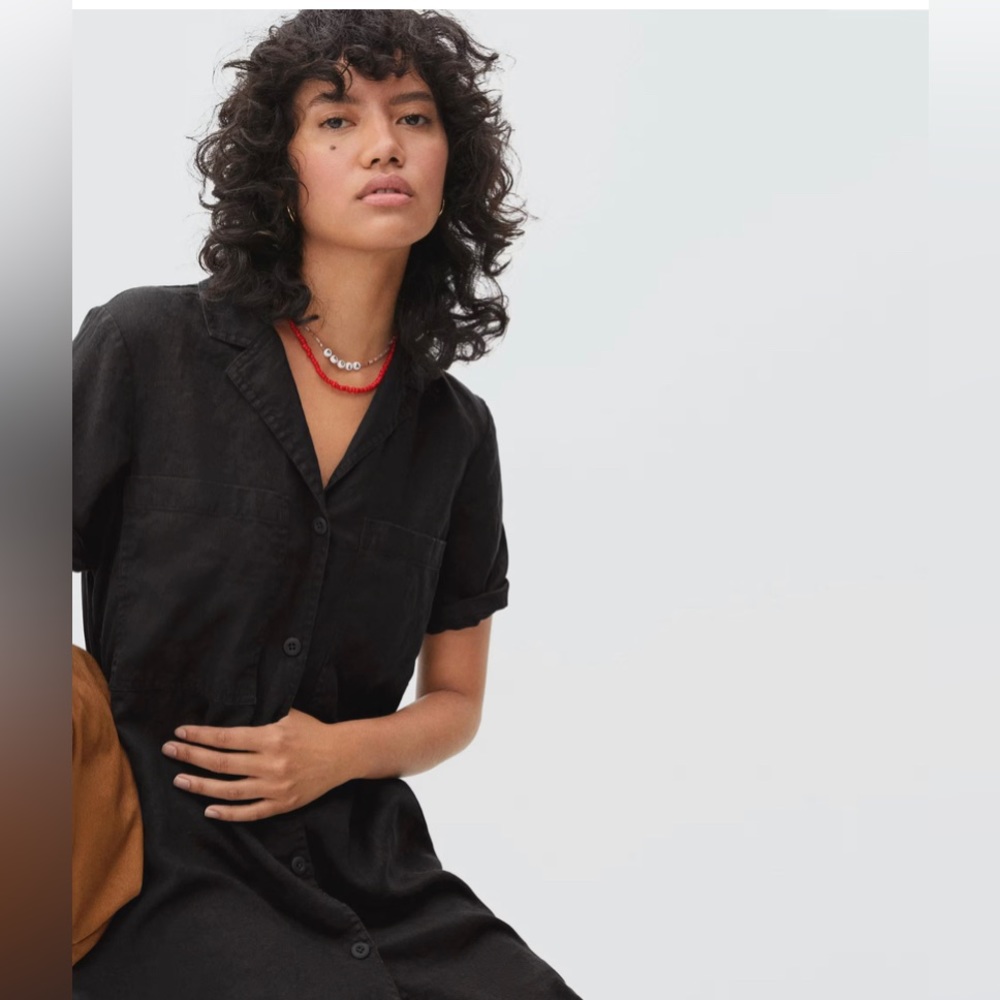 Everlane linen workwear dress